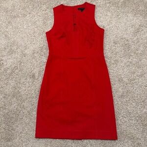 Banana Republic Sleeveless Sheath Dress | Red | Size 4